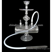 45 cm 18 inch oem high quantity all clear glass hookah with led light